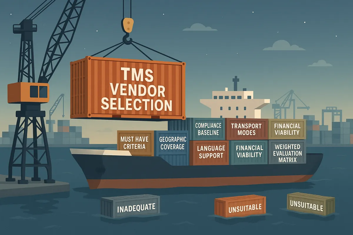TMS Vendor Shortlist Framework: The Procurement Template That Cuts Evaluation Time in Half