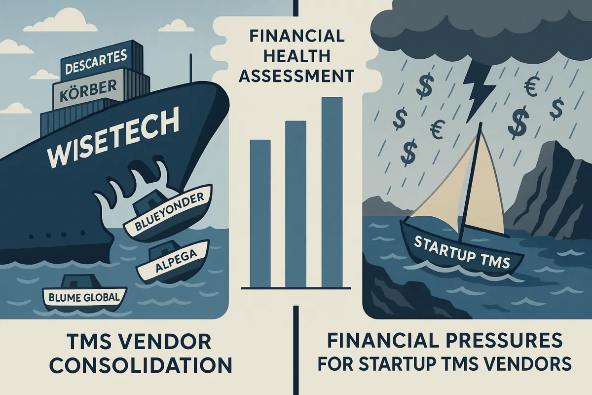 TMS Vendor Financial Health Assessment: The European Procurement Framework That Prevents Startup Collapse and Acquisition Disruption Risks Worth €3M+ in Project Failures