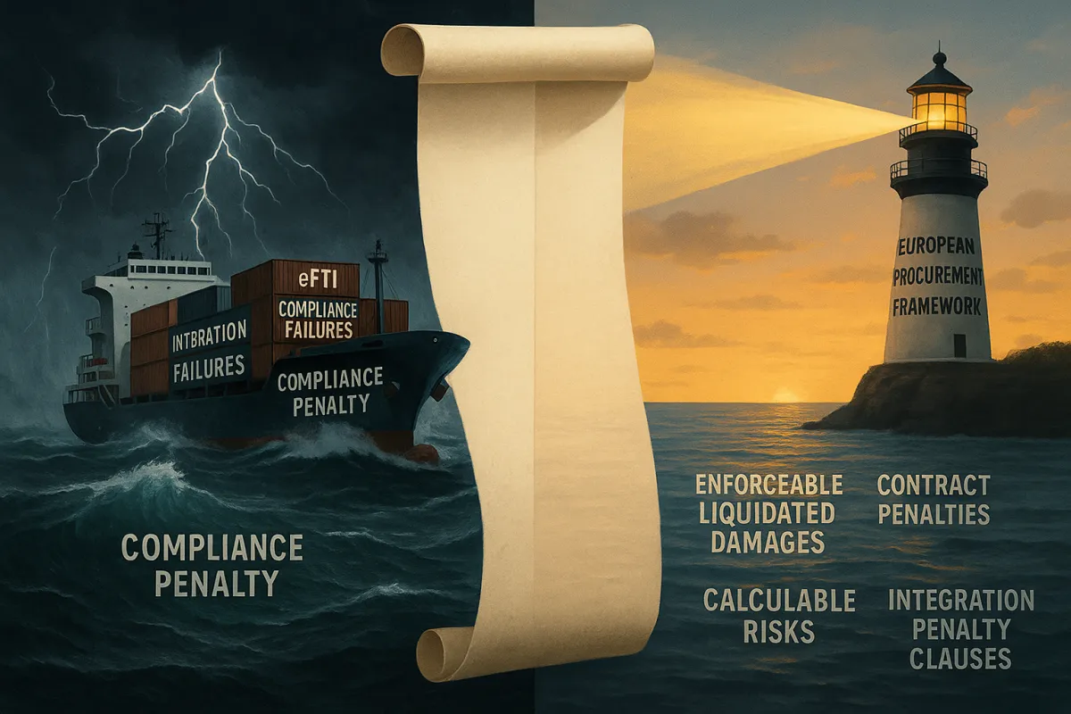 TMS Contract Penalties That Actually Work: The European Procurement Framework for Enforceable Liquidated Damages That Protect Against eFTI and Compliance Failures