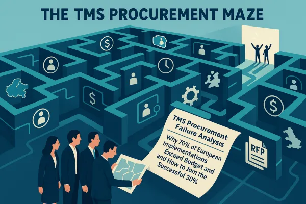 TMS Procurement Failure Analysis: Why 70% of European Implementations Exceed Budget and How to Join the Successful 30%