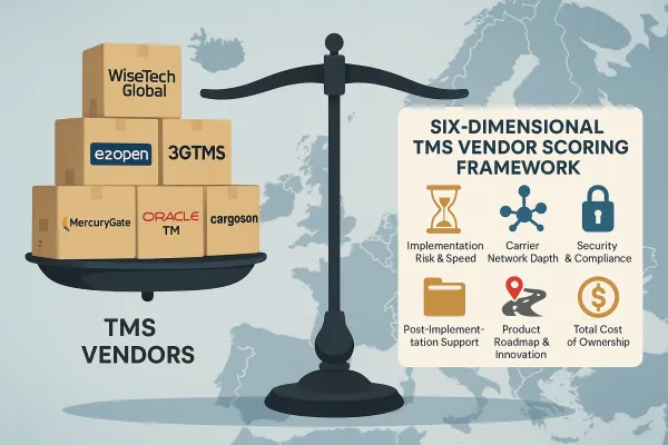 TMS Vendor Scoring Matrix: The European Procurement Framework That Prevents Selection Disasters While Navigating 2026's Consolidation Wave
