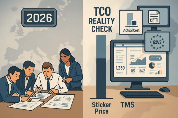 TMS Total Cost Reality Check: The European Procurement Guide to Building Bulletproof TCO Models That Prevent €800K+ Implementation Disasters in 2026's Regulatory Storm